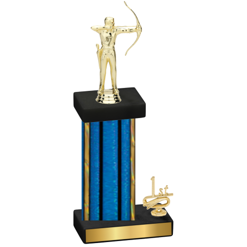 Accented Single Blue Glacier First Place Archery Trophy