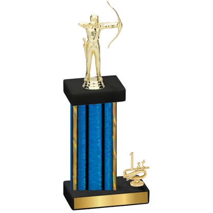 Accented Single Blue Glacier First Place Archery Trophy