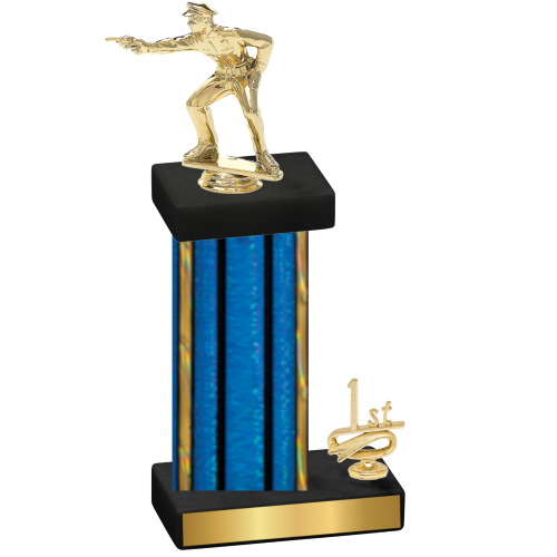 Accented Single Blue Glacier First Place Shooter Trophy