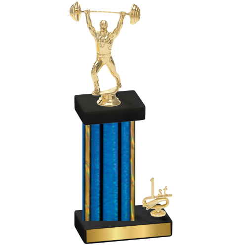 Accented Single Blue Glacier First Place Weights Trophy