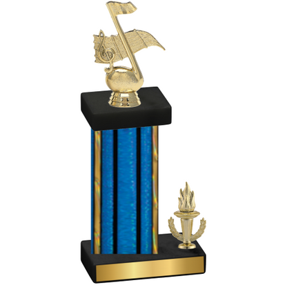 Accented Single Blue Glacier Victory Music Trophy