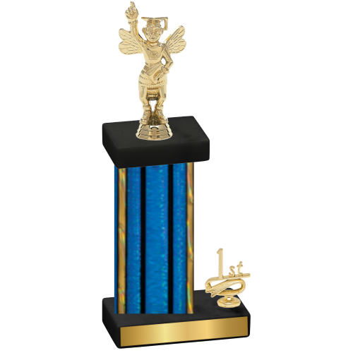 Accented Single Blue Glacier First Place Academics Trophy