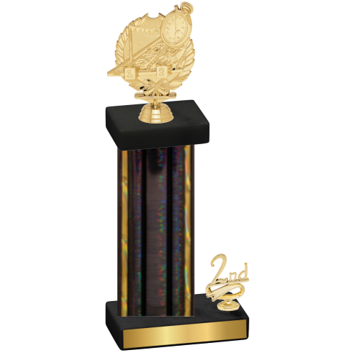 Accented Single Black Glacier Second Place Swimming Trophy