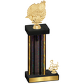 Accented Single Black Glacier Third Place Swimming Trophy