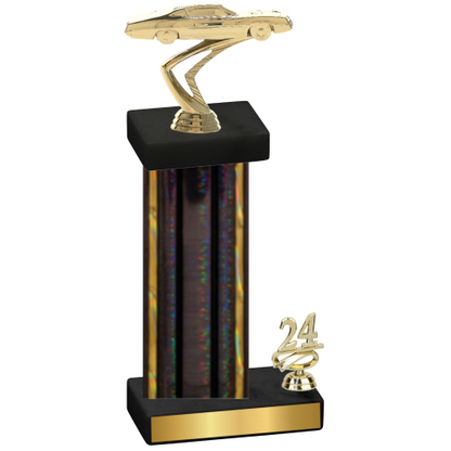 Accented Single Black Glacier Year Cars Trophy