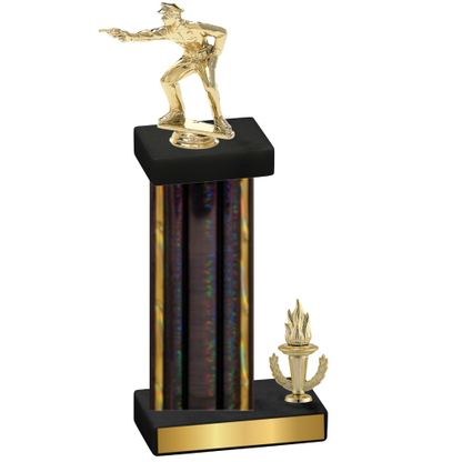 Accented Single Black Glacier Victory Shooter Trophy