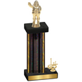 Accented Single Black Glacier First Place Holiday Trophy