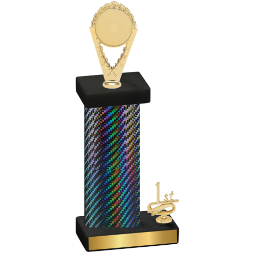 Accented Single Black Carbon Fiber First Place Insert Trophy