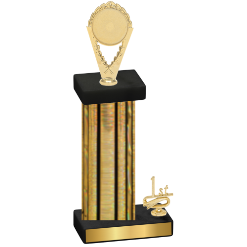 Accented Single Gold Glacier First Place Insert Trophy