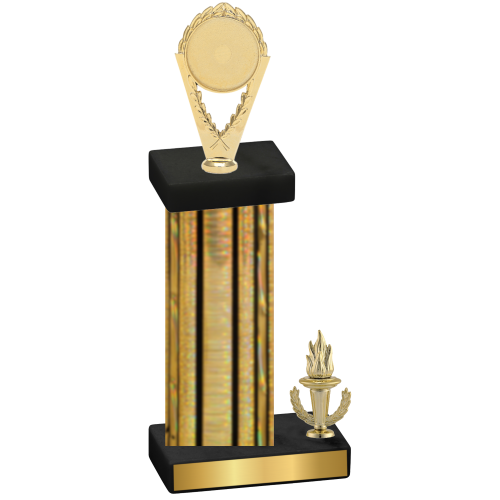 Accented Single Gold Glacier Victory Insert Trophy