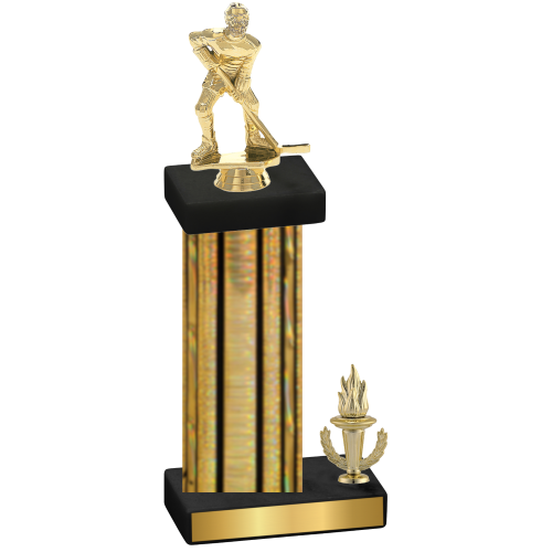 Accented Single Gold Glacier Victory Hockey Trophy