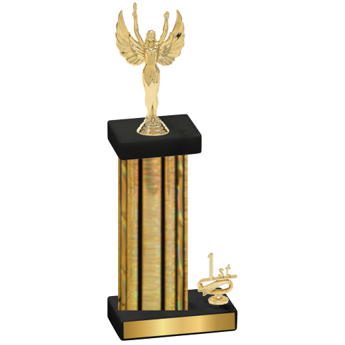 Accented Single Gold Glacier First Place Victory Trophy