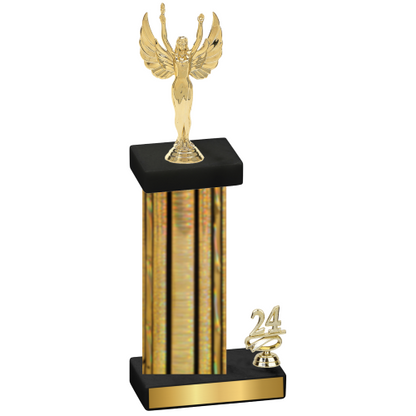 Accented Single Gold Glacier Year Victory Trophy