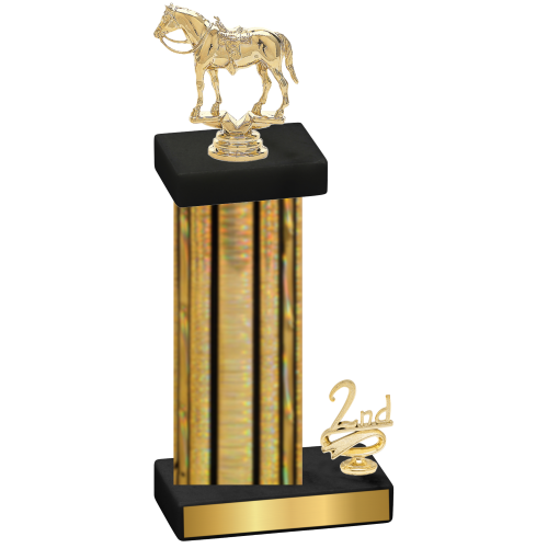 Accented Single Gold Glacier Second Place Horses Trophy