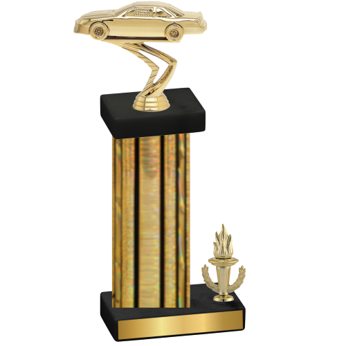 Accented Single Gold Glacier Victory Cars Trophy