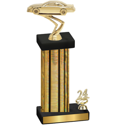 Accented Single Gold Glacier Year Cars Trophy