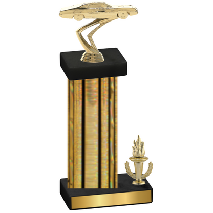 Accented Single Gold Glacier Victory Cars Trophy