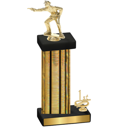 Accented Single Gold Glacier First Place Shooter Trophy