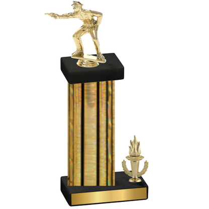 Accented Single Gold Glacier Victory Shooter Trophy