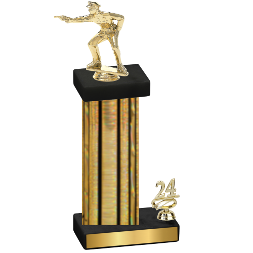 Accented Single Gold Glacier Year Shooter Trophy