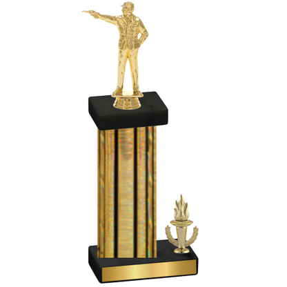 Accented Single Gold Glacier Victory Shooter Trophy