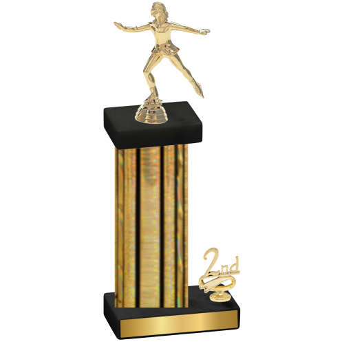 Accented Single Gold Glacier Second Place Skater Trophy