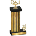 Accented Single Gold Glacier Year Academics Trophy