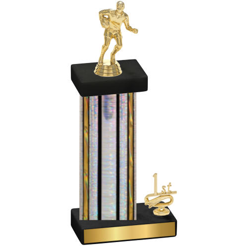 Accented Single Silver Glacier First Place Rugby Trophy