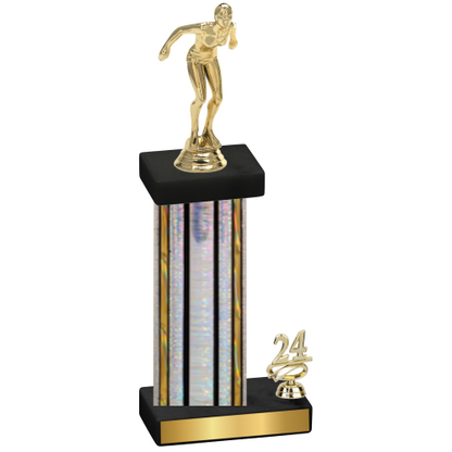 Accented Single Silver Glacier Year Tennis Trophy