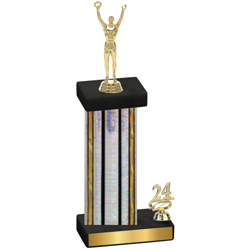 Accented Single Silver Glacier Year Victory Trophy