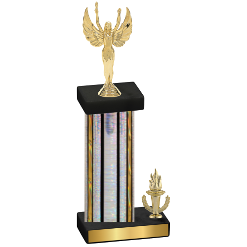 Accented Single Silver Glacier Victory Victory Trophy