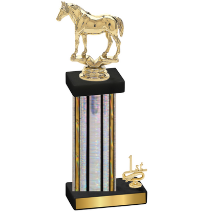 Accented Single Silver Glacier First Place Horses Trophy