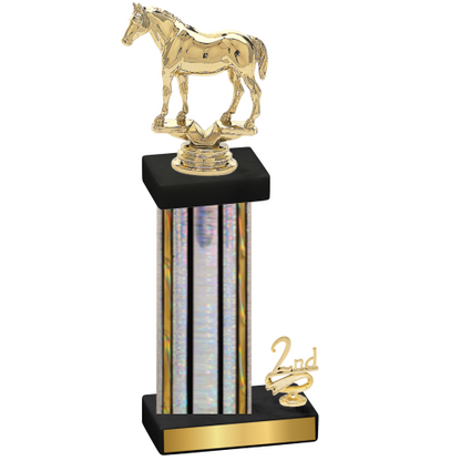Accented Single Silver Glacier Second Place Horses Trophy
