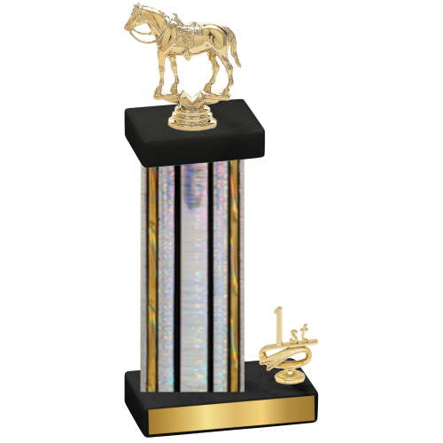 Accented Single Silver Glacier First Place Horses Trophy