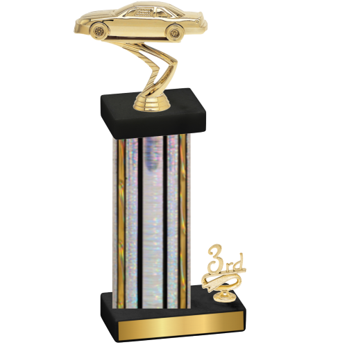 Accented Single Silver Glacier Third Place Cars Trophy
