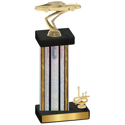 Accented Single Silver Glacier First Place Cars Trophy