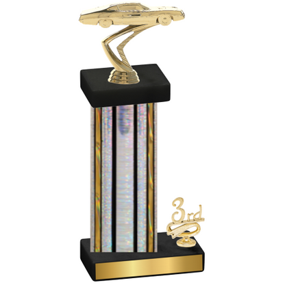 Accented Single Silver Glacier Third Place Cars Trophy