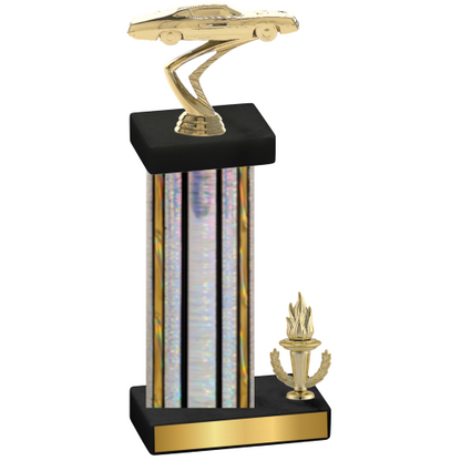 Accented Single Silver Glacier Victory Cars Trophy