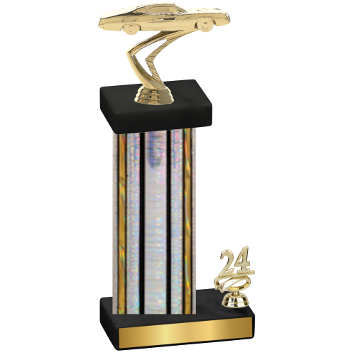 Accented Single Silver Glacier Year Cars Trophy