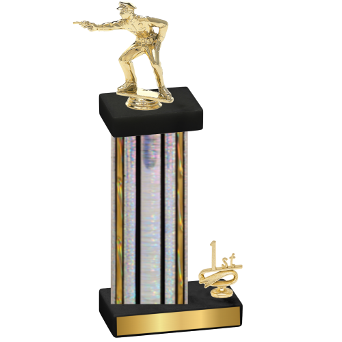 Accented Single Silver Glacier First Place Shooter Trophy