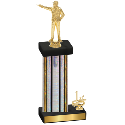 Accented Single Silver Glacier First Place Shooter Trophy