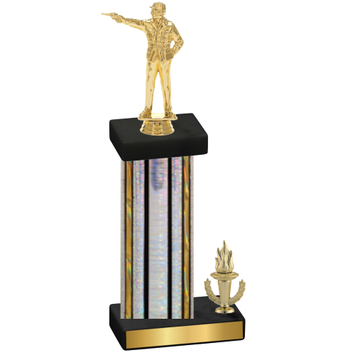 Accented Single Silver Glacier Victory Shooter Trophy