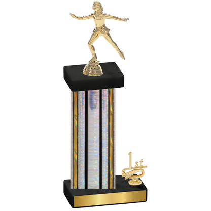 Accented Single Silver Glacier First Place Skater Trophy