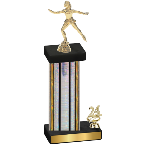 Accented Single Silver Glacier Year Skater Trophy
