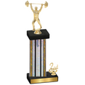 Accented Single Silver Glacier Second Place Weights Trophy