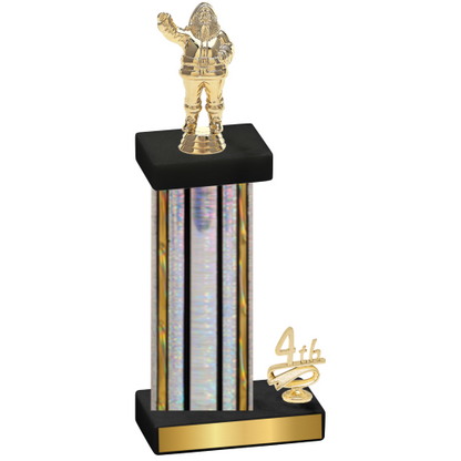 Accented Single Silver Glacier Fourth Place Holiday Trophy
