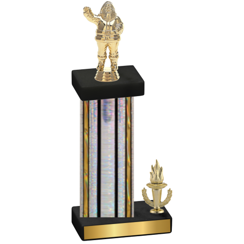 Accented Single Silver Glacier Victory Holiday Trophy