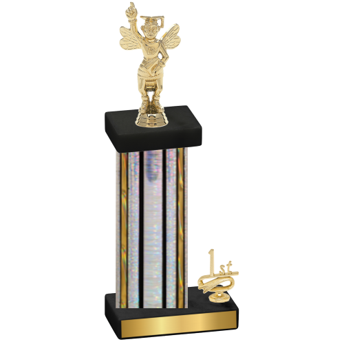 Accented Single Silver Glacier First Place Academics Trophy