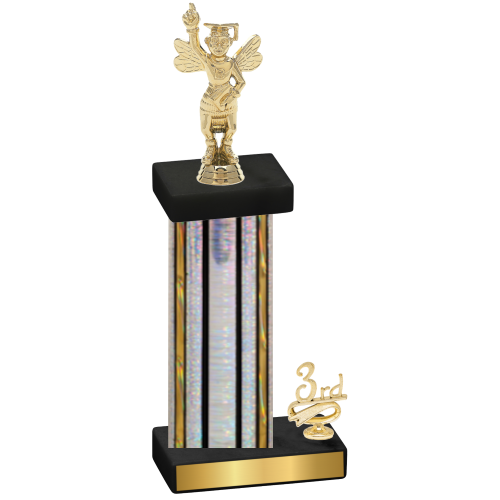 Accented Single Silver Glacier Third Place Academics Trophy