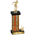 Accented Single Orange Glacier First Place Swimming Trophy